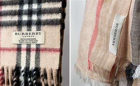 how to tell burberry scarf